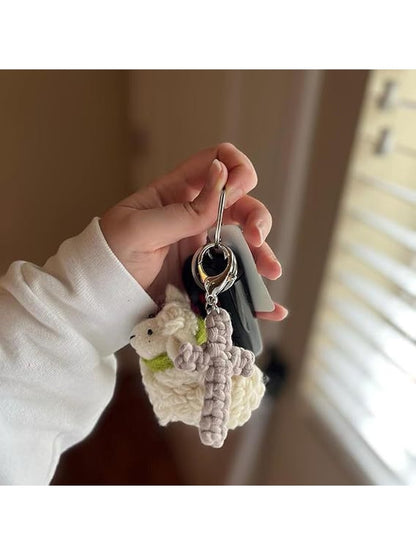 Keypus - Boho Braided Cross Bag Charm Keychain
