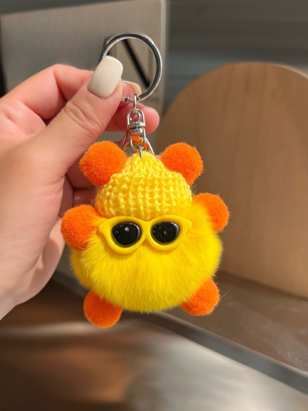 Keypus - Cute Black Coal Ball Elf Keychain