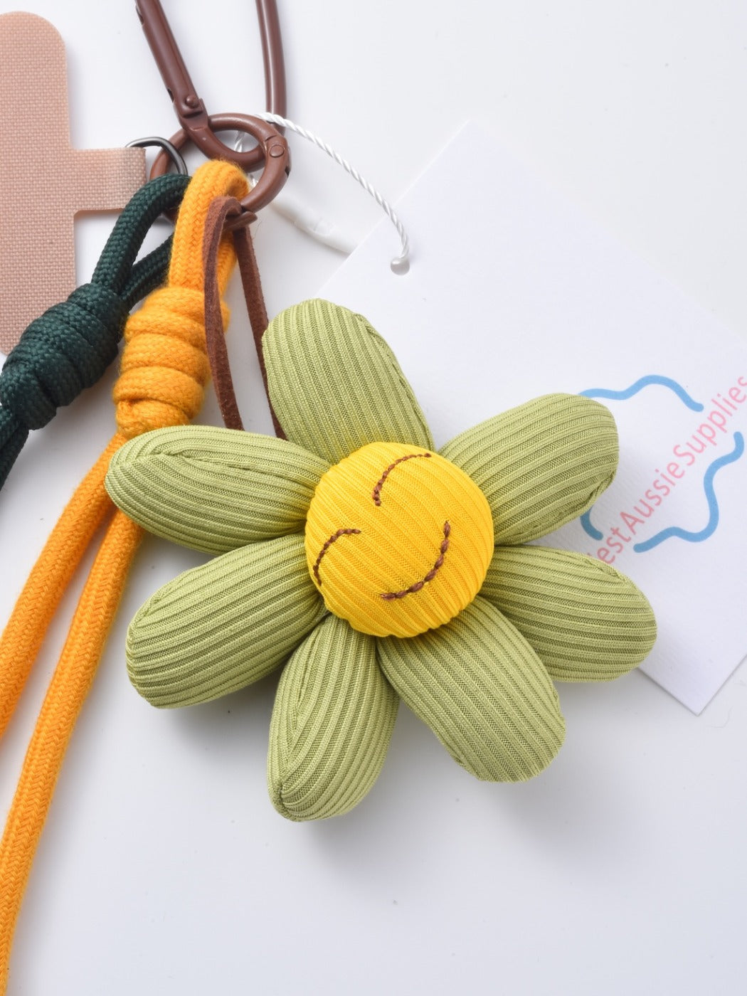 Keypus - Funny Smile Sunflower Keychain