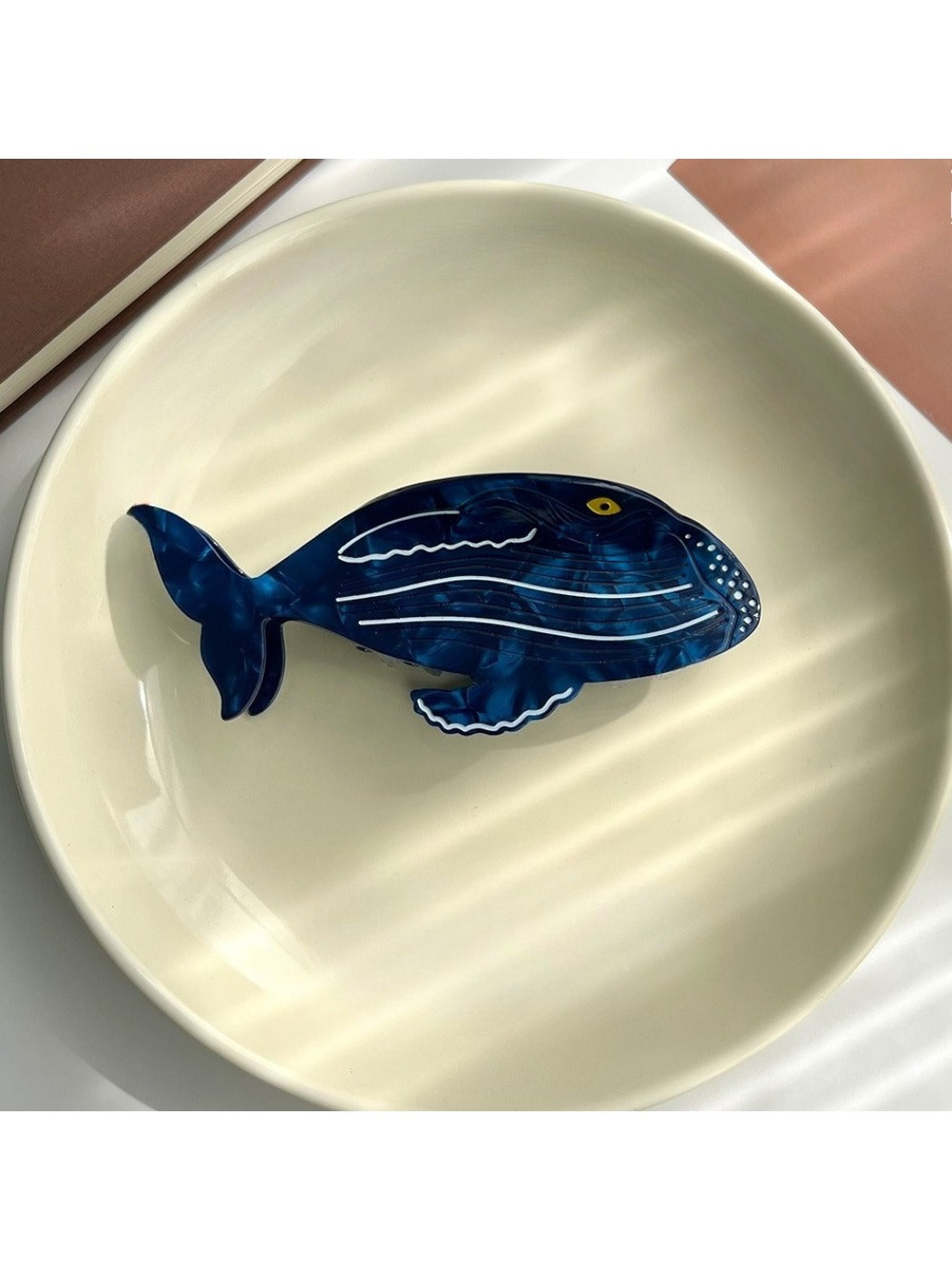 Beau - Ocean Whale Hair Clip
