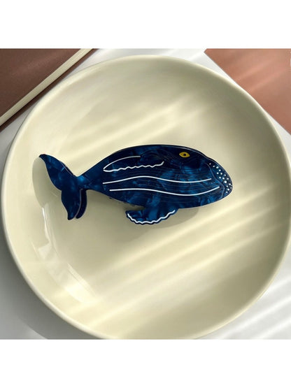 Beau - Ocean Whale Hair Clip
