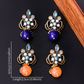 Earedge - Retro Round Accent Geometric Stud Earrings
