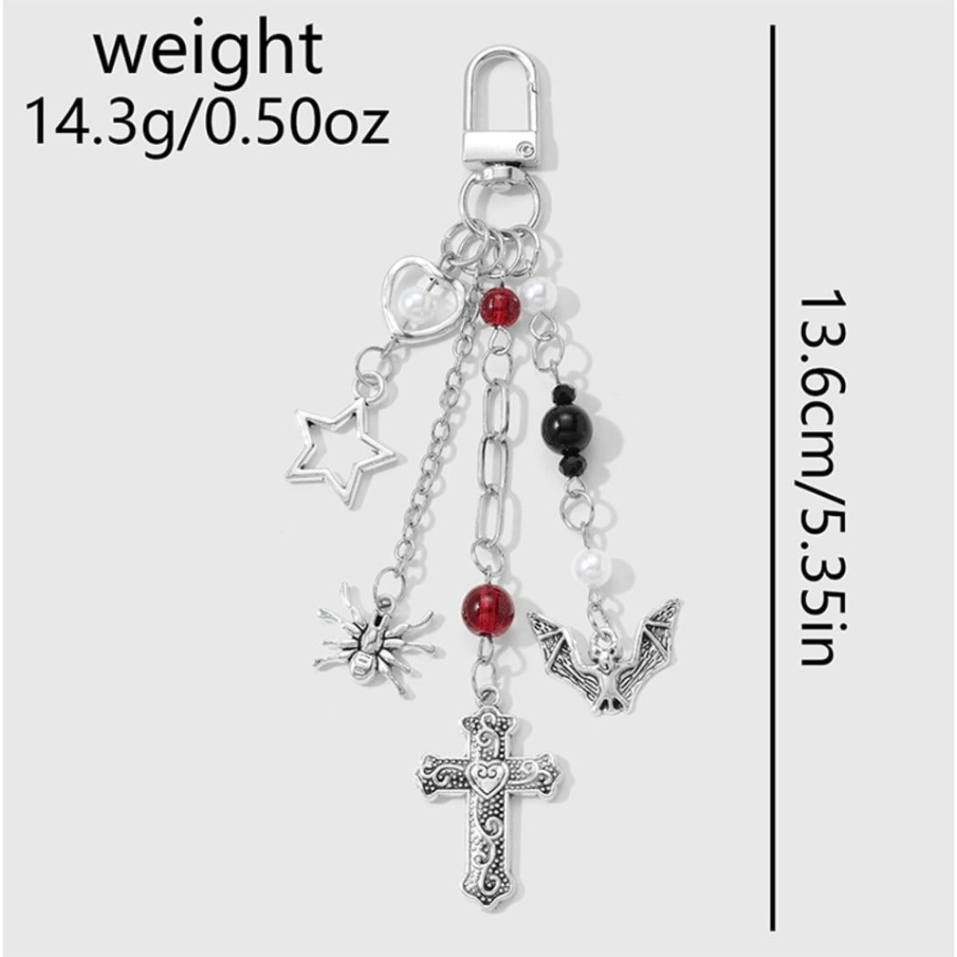 Keypus - Halloween Cross Detail Charm Keychain