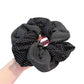 Gifty - Blue Polka Dot Double Layer Hair Tie Vintage