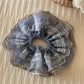 Gifty - Lace Trim Floral Print Scrunchie