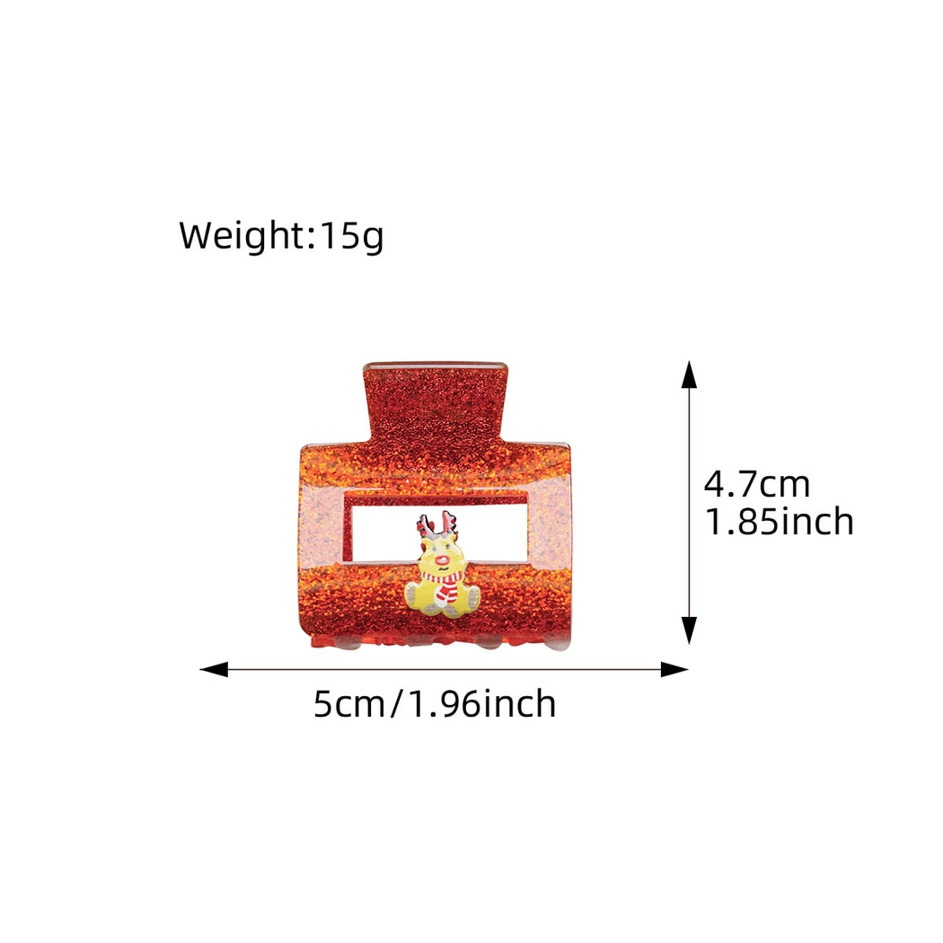 Beau - Cute Rectangle Christmas Claw Clip