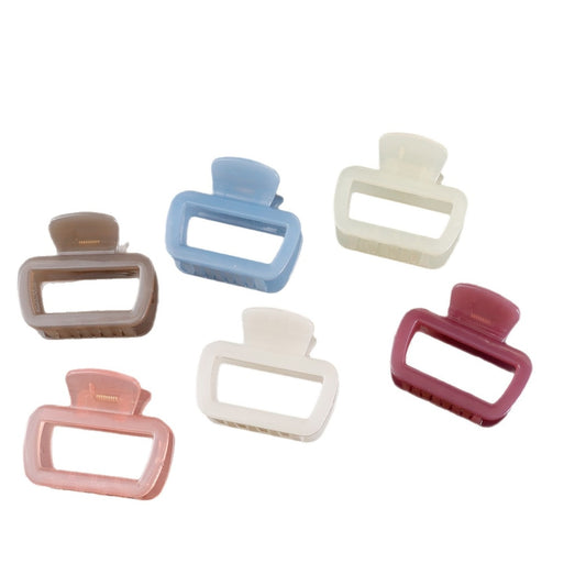 Beau - Minimal Openwork Rectangle Claw Clip