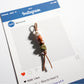 Keypus - Retro Asymmetric Beaded Keychain