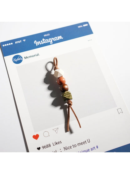 Keypus - Retro Asymmetric Beaded Keychain