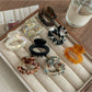 Beau - Retro Acetate Fiber Oval Claw Hair Clip