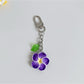 Keypus - Alloy Plastic Flower Pendant Bag Charm Keychain