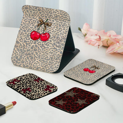 Mirroray - Leopard Print Folding Makeup Vanity Mirror