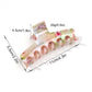 Beau - Marble Swirl Triangle PC Claw Hair Clip