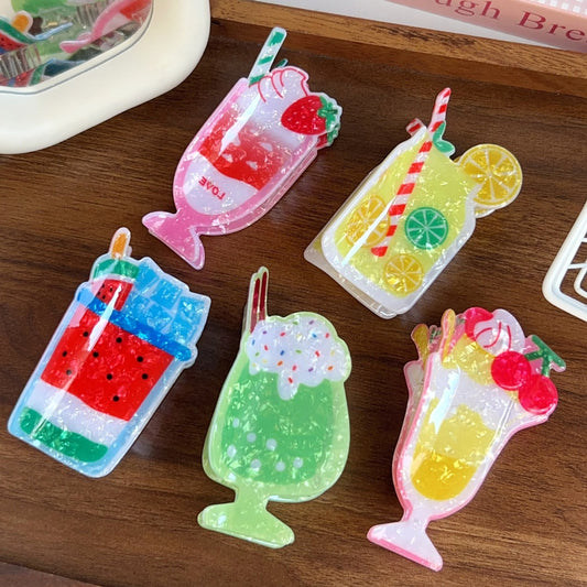 Beau - Sweet Style Fruit Cup Design Claw Clip