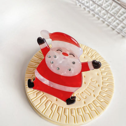 Beau - Christmas Santa Cartoon Claw Clip