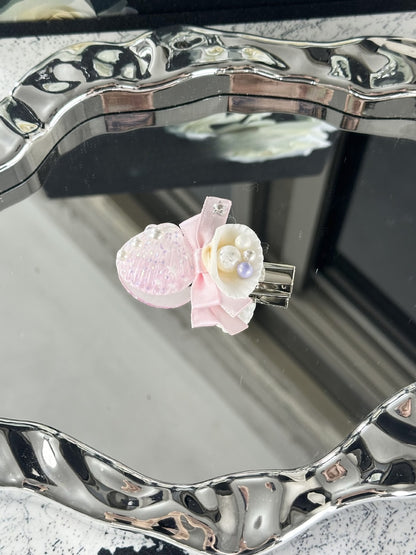 Beau - Ocean Style Bow Sea Motif Hair Clip