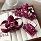 Beau - Marbled Flower Accent Large Plastic Claw Clip