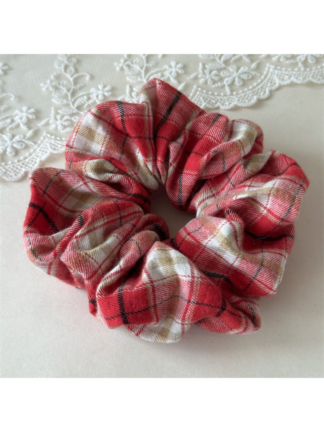 Gifty - Cute Vintage Plaid Hair Ties