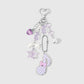 Keypus - Purple Music Note and Bow Keychain