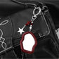 Keypus - Y2K Acrylic Bow and Mirror Charm Keychain