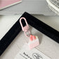 Keypus - Cartoon Strawberry Pastry Bag Charm Keychain