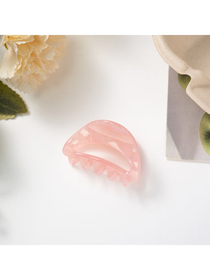 Beau - Macaron Openwork Half Moon Claw Clip