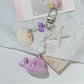 Keypus - Beaded Ocean Whale Accent Bag Charm Keychain