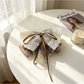 Beau - Lace Bow Mesh Ribbon Tail Claw Clip