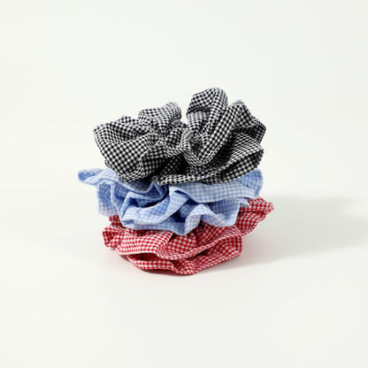 Gifty - Vintage Plaid Double Layer Scrunchie