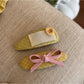 Gifty - Yellow Plaid Scrunchie Hair Clip and Headband