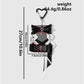 Keypus - Black Y2K Cross Lace Bow Keychain