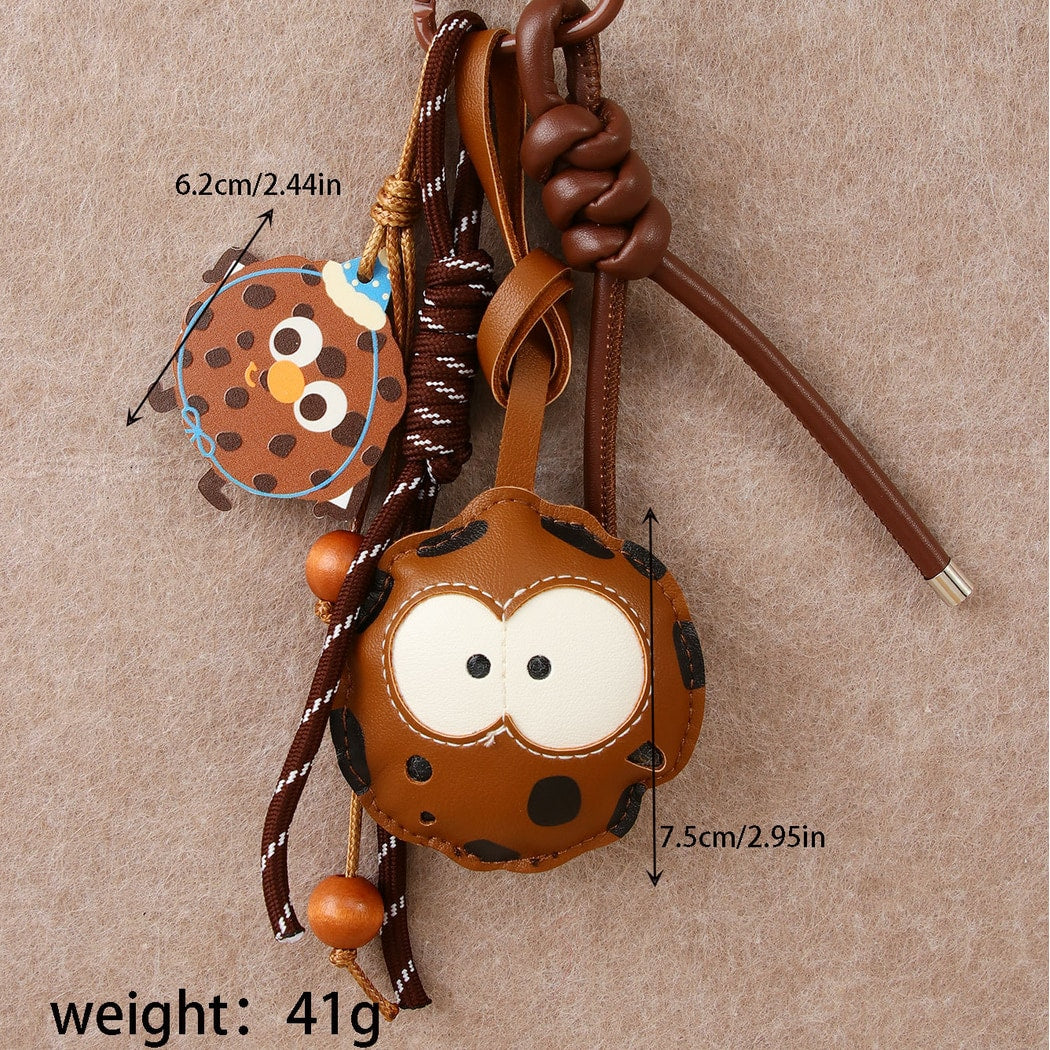 Keypus - Cookie Design PU Alloy Bag Charm Keychain