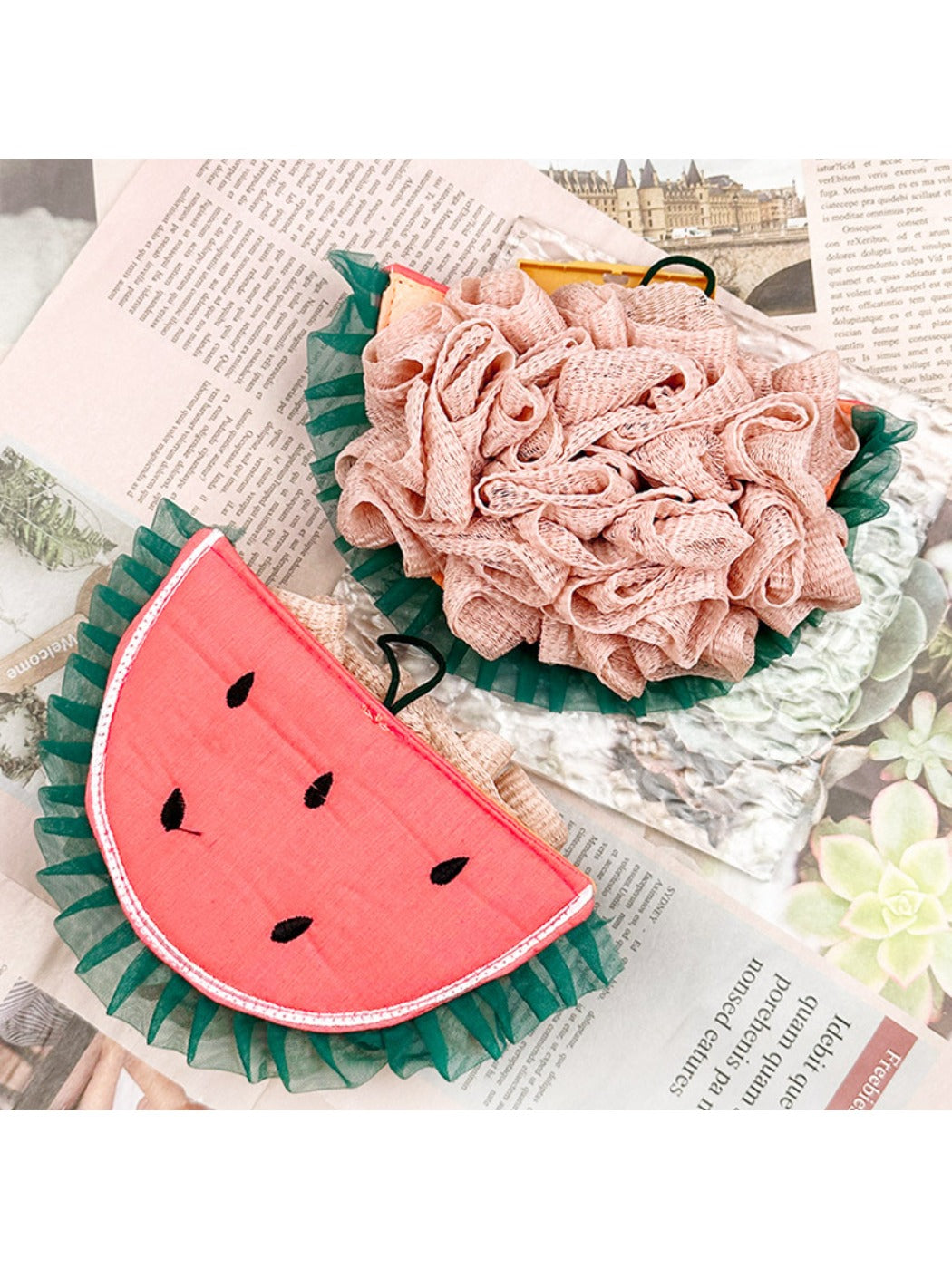 Papo - Multiple Shapes Shower Puff