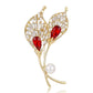 Brovia - Calla Lily Oil Drip Alloy Brooch