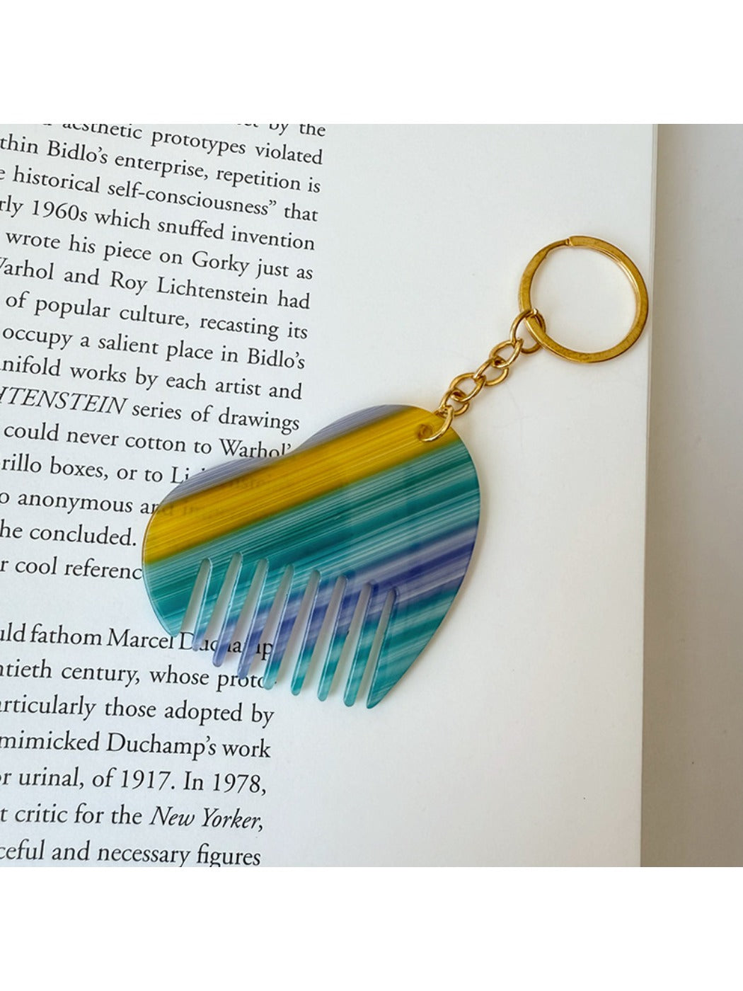 Keypus - Cute Heart Comb Keychain