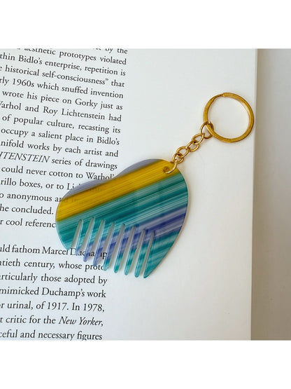 Keypus - Cute Heart Comb Keychain