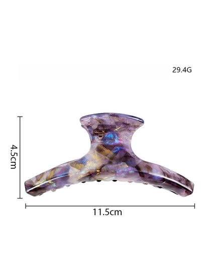 Beau - Geometric Acetate Fiber Alloy Hair Claw Clip