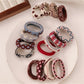 Gifty - Vintage Check Hair Tie (4 Pcs)