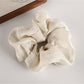 Gifty - Mesh Satin Jacquard Texture Patchwork Scrunchie