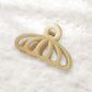 Beau - Hollow Fan Shape Plastic Hair Claw Clip