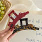Beau - Cat Motif Acetate Curved Hair Claw Clip