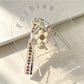 Keypus - PVC Flower Charm Woven Cord Bag Keychain