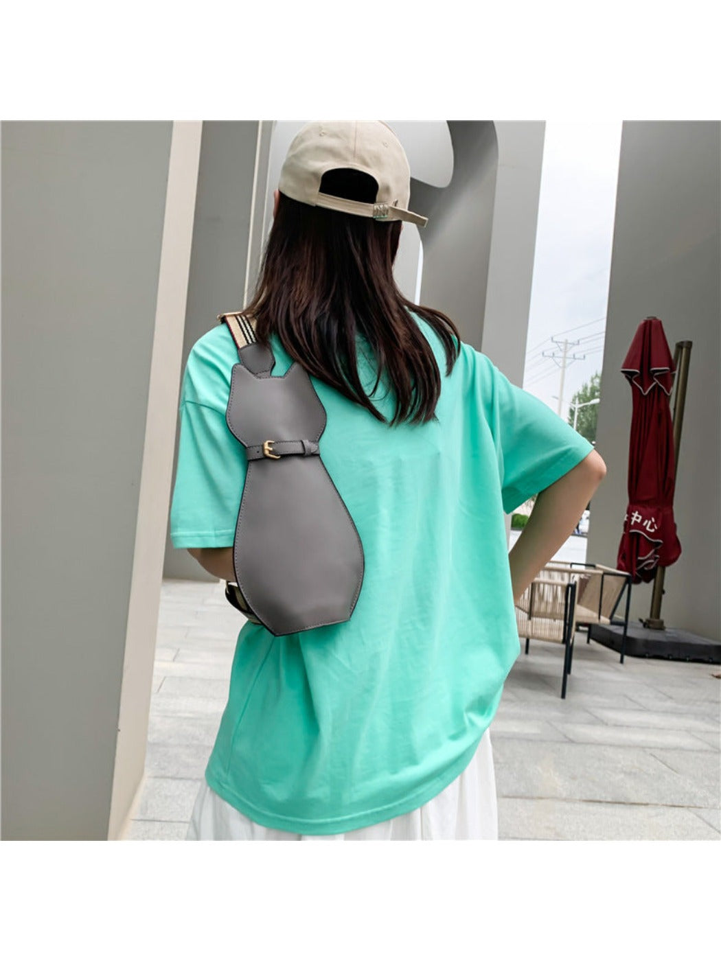 Bacio - Cute Cat/Dog Crossbody Bag with Wide Strap