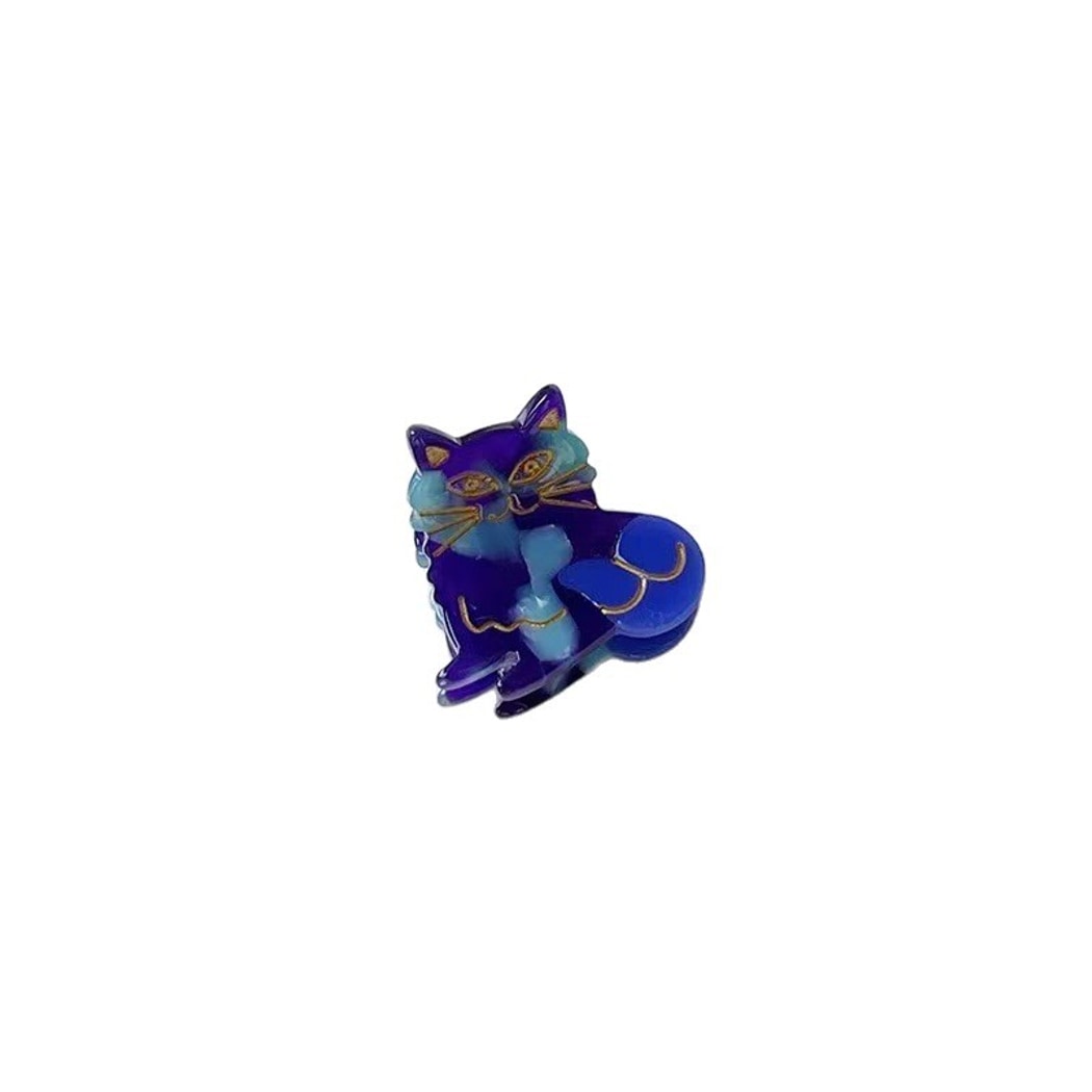 Beau - Glossy Acetate Cat and Dog Motif Claw Clip