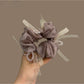 Gifty - Polyester Mesh Bow Circle Detail Scrunchie