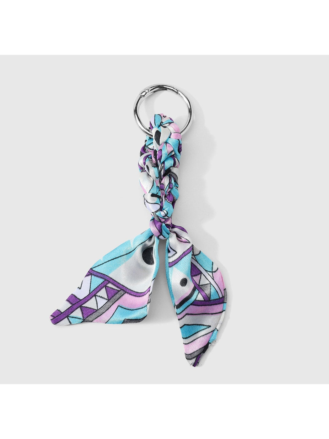 Keypus - Y2K Twisted Scarf Detail Alloy Keychain Bag Charm