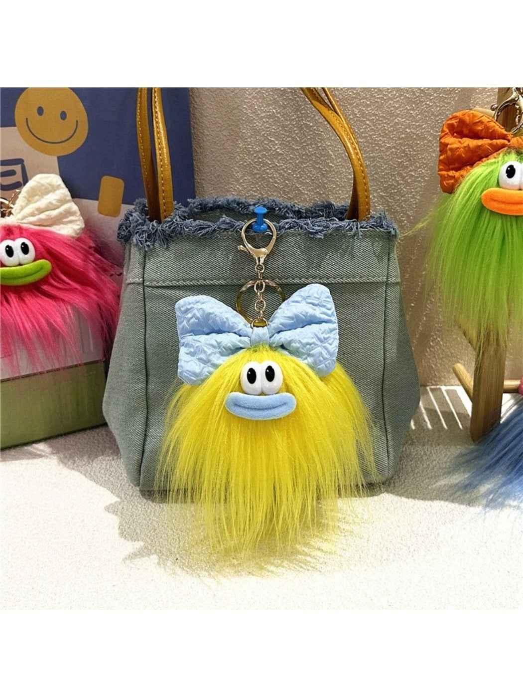 Keypus - Funny Bow Doll Bag Charm Keychain