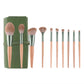 Smoosh - 10 Piece Green Makeup Brush Set