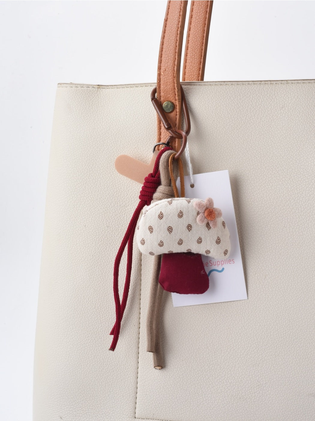Keypus - Floral Patterns Colorful Mushroom Keychain