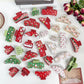 Beau - Classic Christmas Theme Print Claw Clip